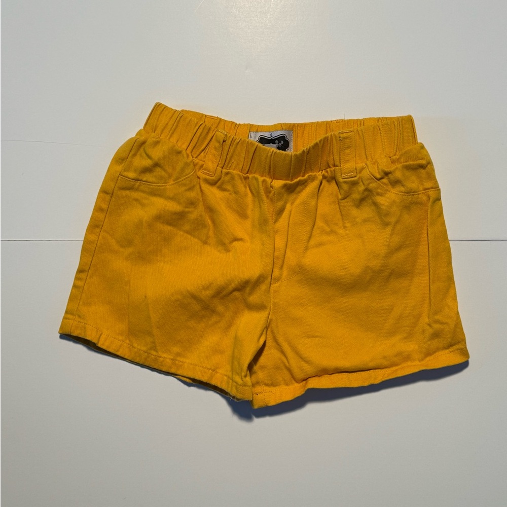 Mud Pie Yellow Kids Shorts